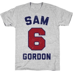 LookHUMAN Sam Gordon (Vintage Shirt!) Gray Mens/Unisex Cotton T-Shirt - Size 2x-large found on Bargain Bro Philippines from LookHUMAN for $21.99