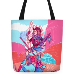 Annie Get Your Gun, & Your Tanks & Warheads Tote Bag from LookHUMAN
