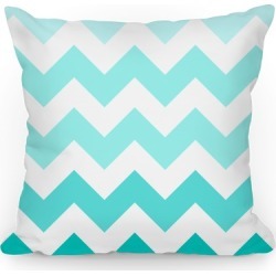 Chevron Pillow (Diamond Blue) Throw Pillow from LookHUMAN