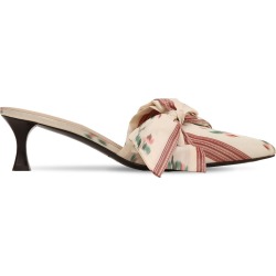 50mm Satin Mules W/ Bow