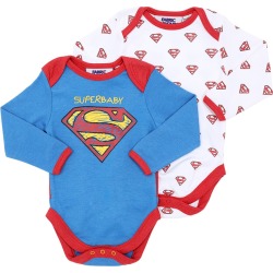 Set Of 2 Cotton Jersey Bodysuits