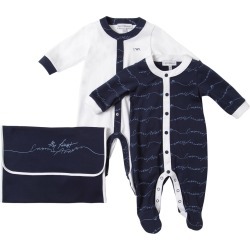 Set Of 2 Cotton Jersey Rompers