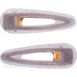 Set Of 2 Kelly Purple Glitter Hair Clips