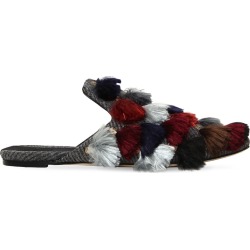 10mm Eloise Wool Mules W/ Tassels