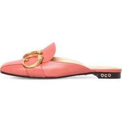10mm Leather Mules W/ Buckle
