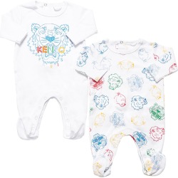 Set Of 2 Cotton Rompers