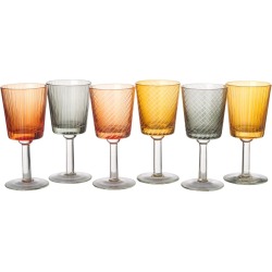 Library Set Of 6 Wine Glasses