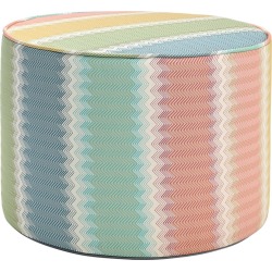 Westminster Cotton Blend Jacquard Pouf