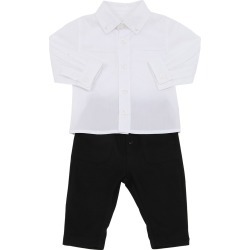 Cotton Poplin Shirt & Wool Blend Pants