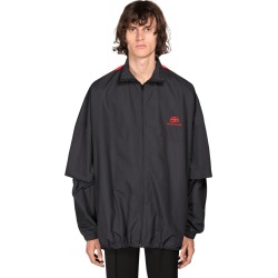 Double Sleeve Nylon Anorak W/logo