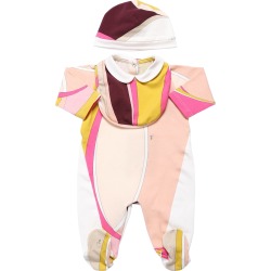 Cotton Interlock Romper, Hat & Bib