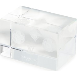 What Goes Around Comes Around LV Clear Glass Paper Weight