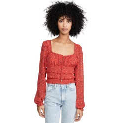 Free People Printed Lolita Top