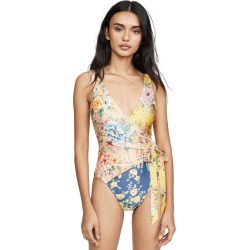 Zimmermann Zinnia Wrap One Piece Swimsuit
