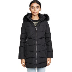 Add Down Down Coat With Detachable Fur Hood