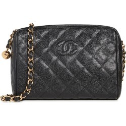 What Goes Around Comes Around Chanel Black Diamond CC Camera Bag