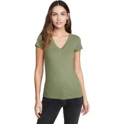 L'AGENCE Becca V Neck Tee