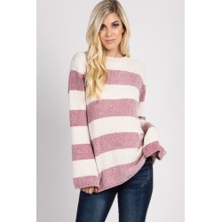 Mauve Striped Sweater