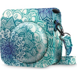 Fintie Protective Case for Fujifilm Instax Mini 8 Mini 8+ Mini 9 Instant Camera - PU Leather Bag Cover, Autumn Love
