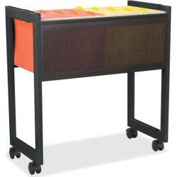 Safco 5352BL Adjustable Mobile File Cart