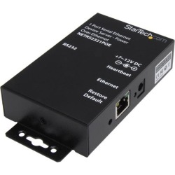 StarTech.com NETRS2321POE 1 Port RS232 Serial Ethernet Device Server - PoE Power Over Ethernet