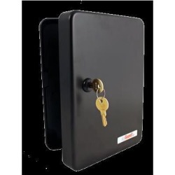 FJM Security SL-9122-KB Keyguard Black 122-Hook Key Cabinet
