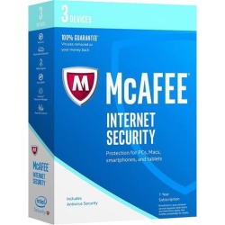 Mcafee 2018 Internet Security 3-Device 1Yr