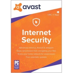 Avast Internet Security 2018 - 1 PC / 1 Year [Key Card]