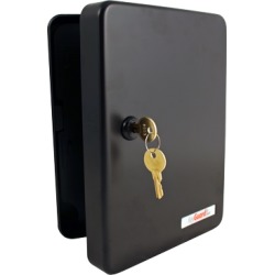 FJM Security SL-8548-KB Keyguard, Black 48-Hook Key Cabinet
