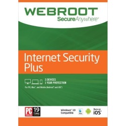 Webroot Internet Security Plus 3 Devices 1 Year