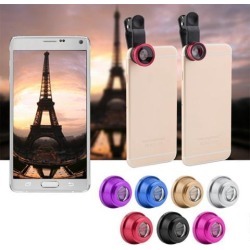 Hot 3 In 1 Clip Camera Lens Fish Eye Wide Angle Macro Kit For Smart Phone