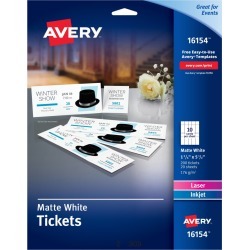 Avery� Tickets with Tear-Away Stubs