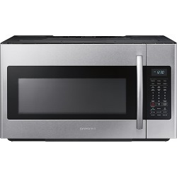 Samsung - 1.8 cu. ft. Over-the-Range Microwave with Sensor Cooking - Fingerprint Resistant Stainless Steel