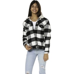 Juniors Love Tree Heavy Woven Plaid Sherpa Lined Jacket found on Bargain Bro from Boscovs.com for USD $48.64