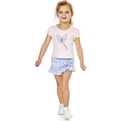 Toddler Girl Sweet Butterfly 3pc. Screen Print Top & Skort Set found on Bargain Bro from Boscovs.com for USD $21.28
