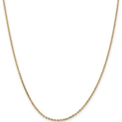 Womens Gold Classics(tm) 1.65mm. Solid Diamond Cut Cable Necklace found on Bargain Bro from Boscovs.com for USD $1,899.98