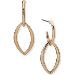 Chaps 1.5in. Gold-Tone Oval Hoop Drop Earrings found on Bargain Bro from Boscovs.com for USD $12.16
