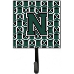 Carolines Treasures CJ1071-NSH4 Letter N Football Green & White Leash