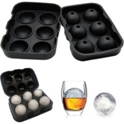 1 PCS Large Size 6 Cell Ice Ball Mold Silicone Ice Cube Ball Tray
