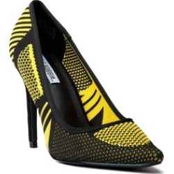 Knit Hot Pink or Yellow Stiletto Women's Pointy Toe High Heels Pump