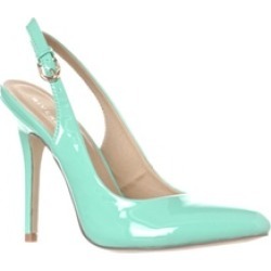 Riverberry 'Lucy' Pointed-Toe Sling Back Pump Heels, Mint Patent