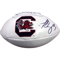 Autographed Jadeveon Clowney White Logo Football