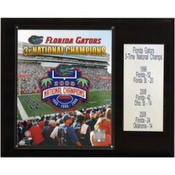 C & I Collectables 1215FLA3XC NCAA Football Florida 3 Time Football
