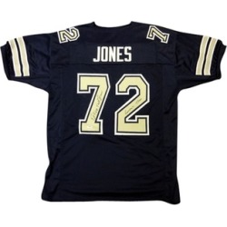 Autographed Ed "Too Tall" Jones Dallas Cowboys Blue Custom Jersey