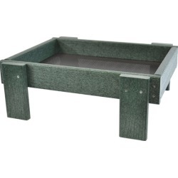 Songbird Essentials SERUBSPF100 Ground Platform Feeder - Green