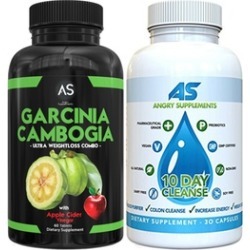 Angry Supplements Garcinia Cambogia with Apple Cider Vinegar and 10-Day Cleanse Weight Loss Supplements