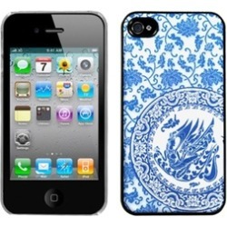 Insten Blue and White Porcelain Plate Dream Back Case For iPhone 4 4S
