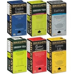 Bigelow Tea Co. Assorted Tea Packs, Six Flavors, 28/Box, 168/Carton