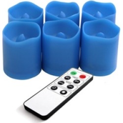 EcoGecko Indoor/Outdoor Remote Controlled Votive Flameless LED Candles