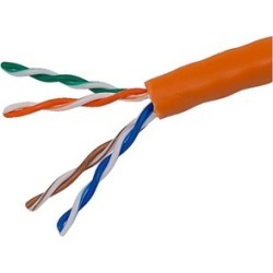 1000ft Cat5e-Orange Ethernet Bulk Cable Stranded 350Mhz UTP CM 24AWG